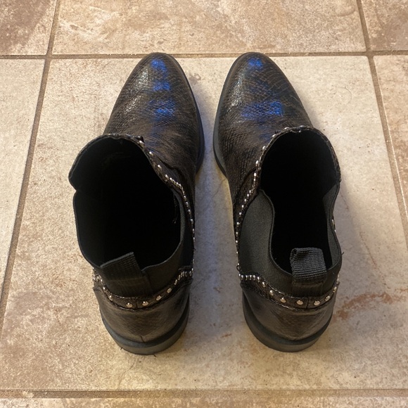 Zara snakeskin look flat booties size 39 - Picture 3 of 7